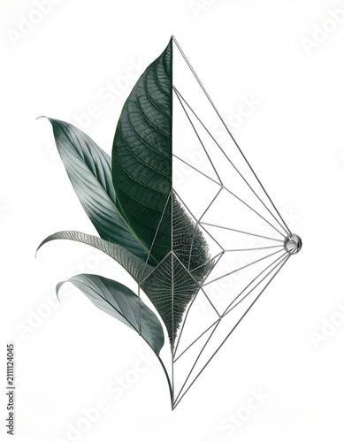 vector illustration of a leaf