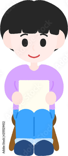 Tapety artystyczne 편지 읽는 남자