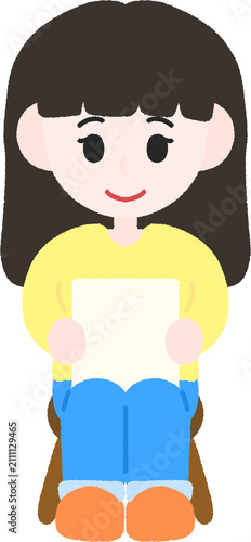 Tapety artystyczne 편지읽는 여자