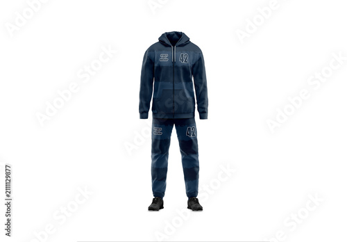 Men's Sport Suit Front View Mockup for Retail Display and Promotional Marketing