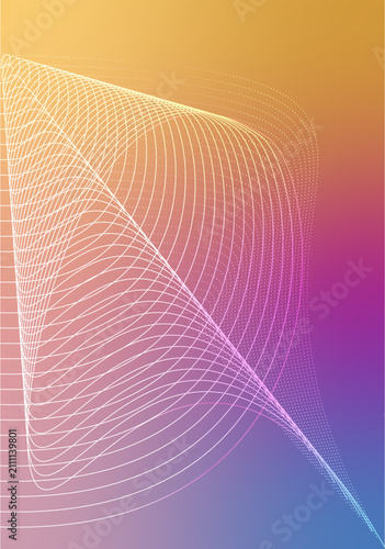 Abstract flowing lines creating a gradient background