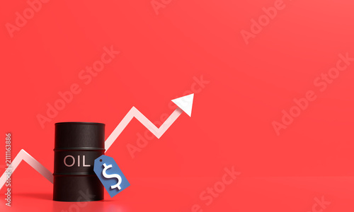 Oil Price growth up crude oil energy power arrow direction dollar currency crisis barrel market gasoline global industry business fuel investment financial war iran us usa united state america stock 