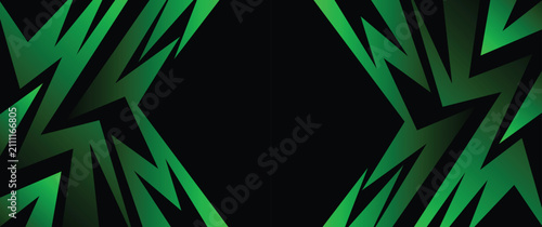 Abstract background with various sharp, zigzag and  gradient lightning pattern with some copy space area.