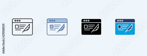 Blog Outline Icon
