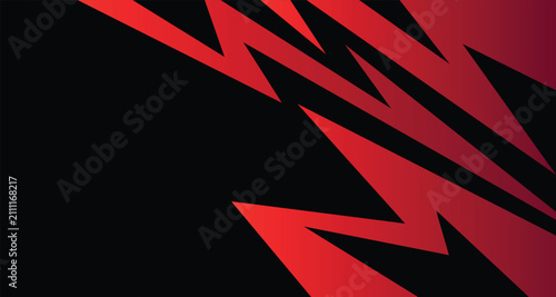Abstract background with various sharp, zigzag and  gradient lightning pattern with some copy space area.