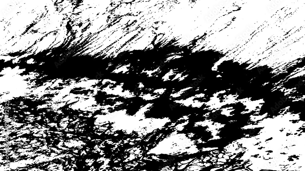 Fototapeta premium grunge ink splat,Abstract black and white grunge texture background, monochrome distressed stone and marble effect