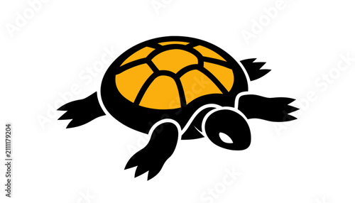 Vector illustration of a turtle