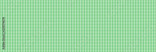 Fotografía Playful seamless pattern with soft white polka dots on fresh green background cr