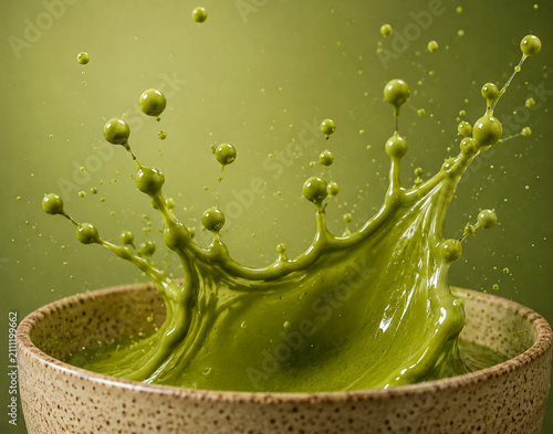 Green tea splash.
