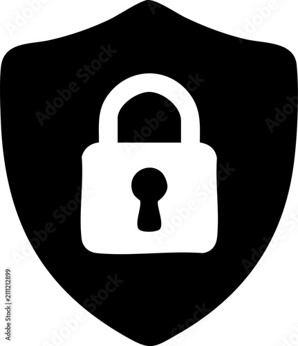 Security Policies Black Filled Administration Vector Icon Isolated on White Background