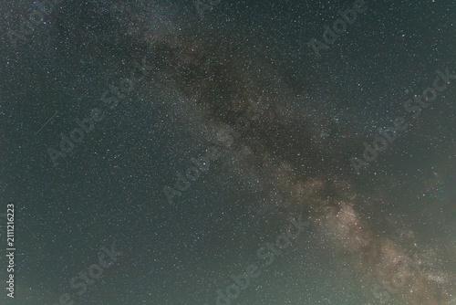 Konstfotografi Stunning astrophotography scene showing the glowing Milky Way core and starrynight, perfect for space, science, and nature backgrounds