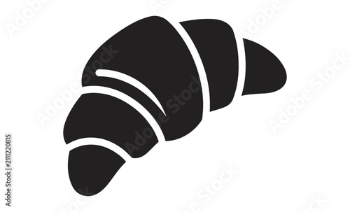 Croissant Minimalist Icon