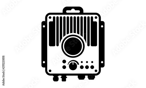 Vintage Radio Icon Vector Illustration