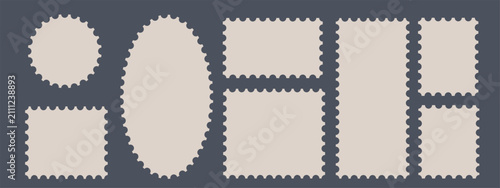 Quadro su tela Postage stamp set