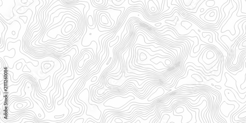 Fotografía White abstract wave paper spiral area world topography map curved reliefs design