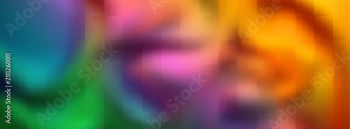 Abstract colorful light refraction through a ribbed glass texture background with vibrant gradients and artistic blurred visual effects