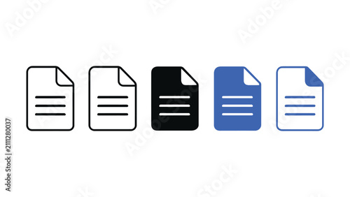 Document files icon with stacked papers. Symbol of data, information and documentation for business reports, office workflow, digital records, file management systems and user interface design.