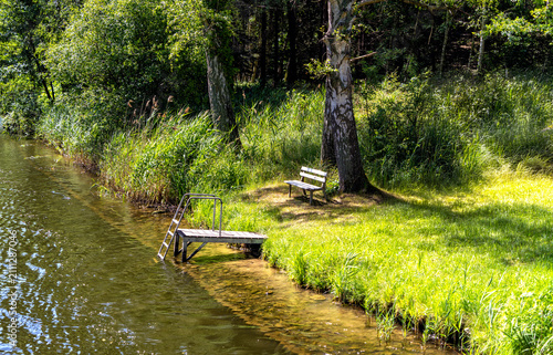 Naturlandschaft rund um die Rheinsberger Seenplatte, Rheinsberg, Brandenburg, Deutschland