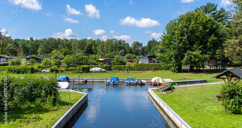 Gartenverein mit eigenem Wasserzugang zum Repenter Kanal an der Rheinsberger Seenplatte, 