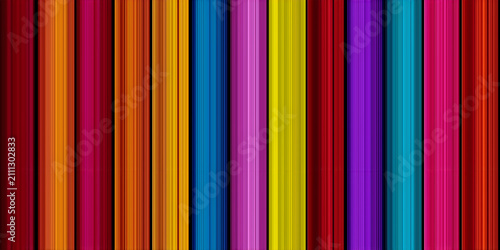 Εκτύπωση καμβά A vibrant and kaleidoscopic display of vertical stripes featuring a rich spectru