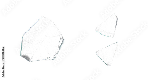 Fotografía Cracked glass debris PNG overlay isolated on transparent background for digital