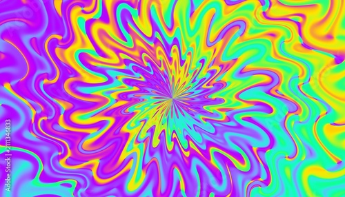 Photos Psychedelic rainbow ridged topological map pattern background texture