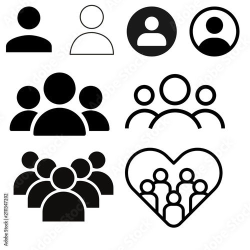 people icon set