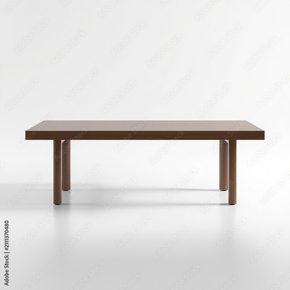 Fototapeta premium wooden table isolated on white