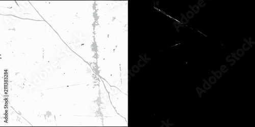 Canvastavla Grunge scratch texture overlay with distressed lines and dark shadow white backg