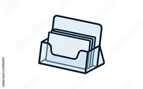 Business Card Holder Vector Illustration