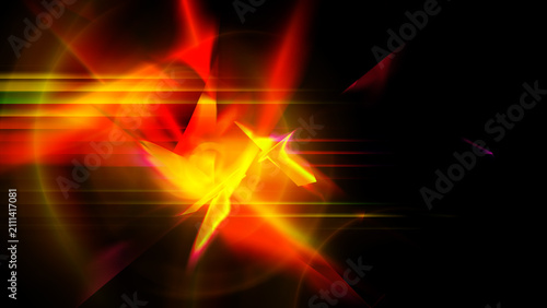 Abstract light glow with energy flare, streak, beam, luminous geometric shapes, vibrant gradient, futuristic digital background featuring colorful illumination and dynamic motion