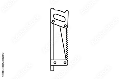 Hand Saw Minimalist Icon