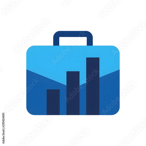 AI Generated Mountain Peak 3D Nature Adventure Icon on White Background
