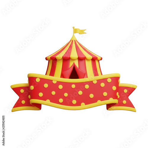 A vibrant Christmas tree adorned with colorful ornaments and a shining star topper isolated on transparent background