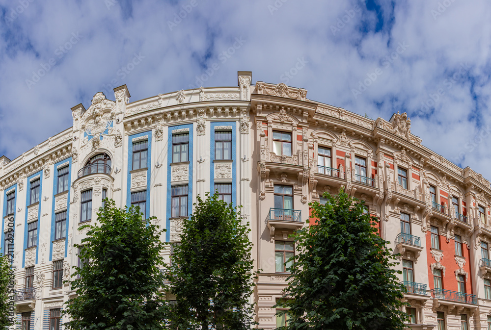 Fototapeta premium Art Nouveau Buildings in Riga