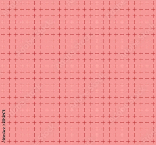 Light pink geometric grid pattern background with evenly spaced plus signs