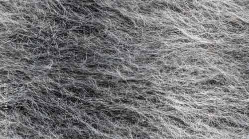 Close-up macro photography of silver steel wool texture