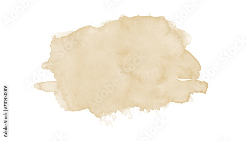 Horizontal beige watercolor wash with soft textured edges for elegant background design.