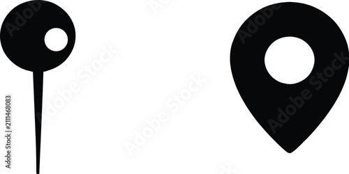 Location Pin Drop Icon, map pin icons in various colors, thumbtack icon set, push pin icon set, Vector Illustration !