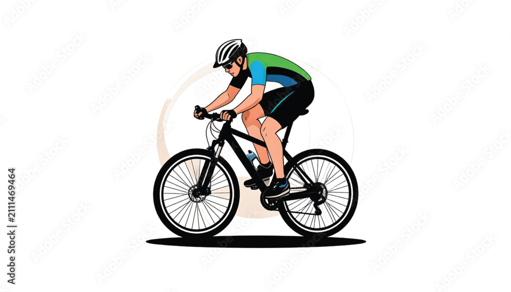 Fototapeta premium Vector Illustration of a Firefly Insect with Glowing Tail on White Background