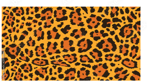 Seamless leopard print pattern animal skin vector background trendy fashion print for fabric, wallpaper, wrapping paper, textile, apparel
