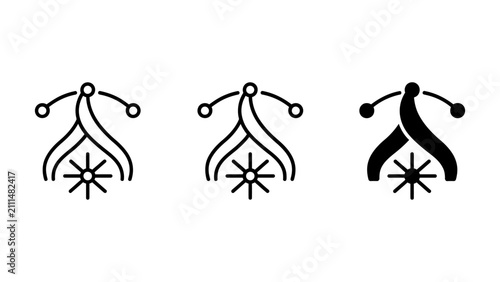 Foto Circular target icon set with concentric rings bullseye abstract collection prec
