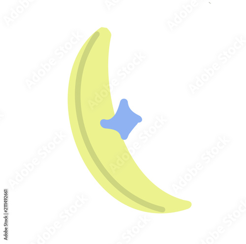 Night moon star kids icon