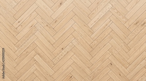 Elegant light oak herringbone wood flooring texture with detailed natural wood grain and patterns