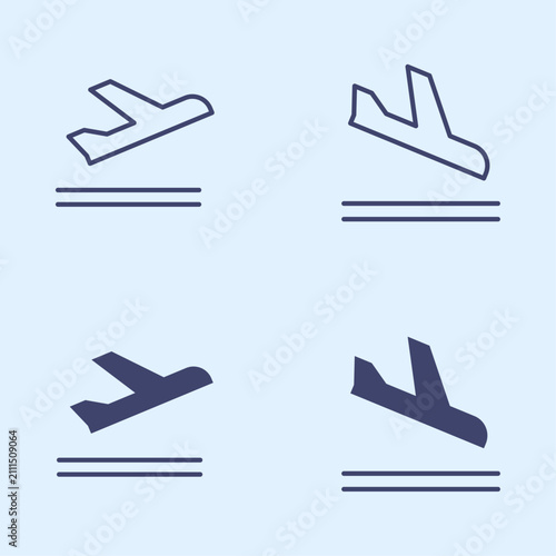 Airplanes art modern style trendy design beauteous vector background