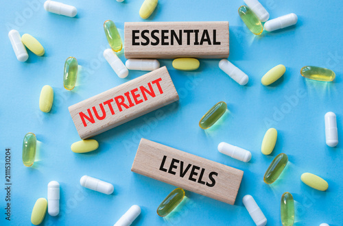 Obraz na plátně Essential nutrient levels symbol