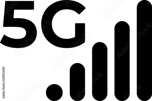 5g network signal strength icon