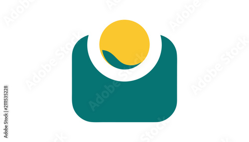 Minimalist digital wallet icon for finance apps and e-commerce. Flat vector payment symbol with card slot and cash compartment design.