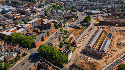 Fotografie Derby Nightingale Quarter urban regeneration and residential construction site a