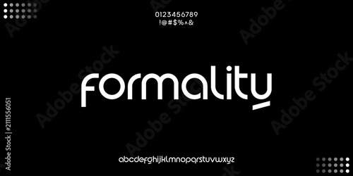 Foto Professional formality typeface display for business.
